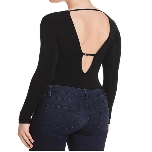 T by Alexander Wang Deep V-Neck Strapy Bodysuit - Picture 2 of 3